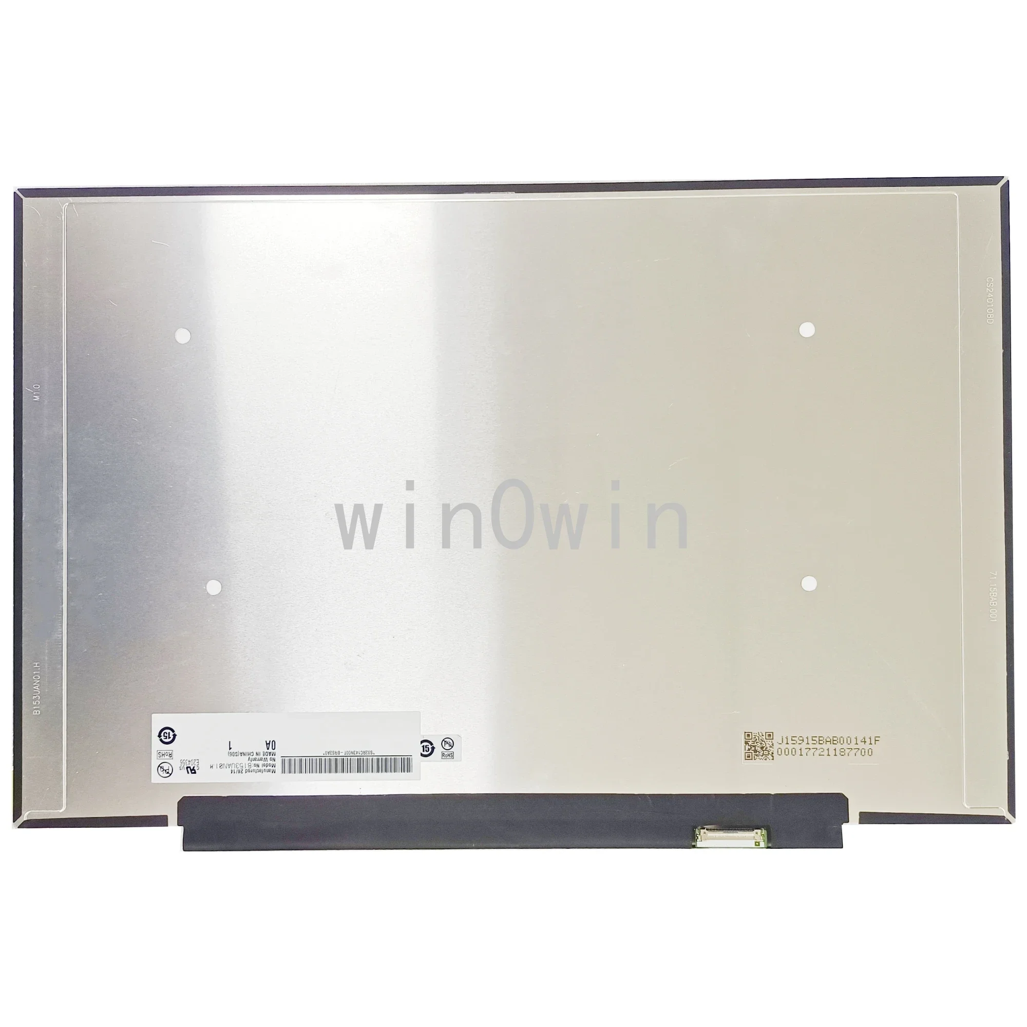 

B153UAN01.H 1920x1200 15,3-дюймовый 30-контактный ЖК-панель для ноутбука со светодиодной подсветкой