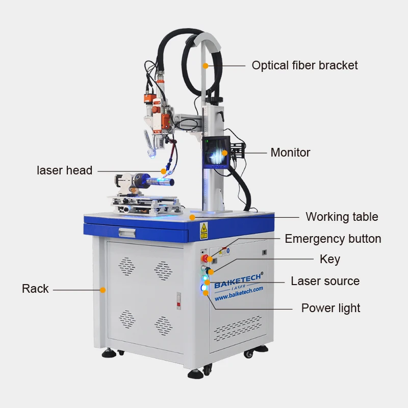 3000W Air Cooling Platform Fiber Laser Welding Machine Factory Automatic Laser Welder for Metal Steel Aluminum