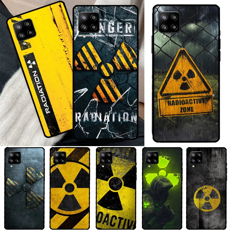 Nuclear Radiation Emblem Case For Samsung Galaxy A54 A34 A14 A13 A51 A71 A33 A53 A73 A12 A22 A32 A52 A72 A52S Cover