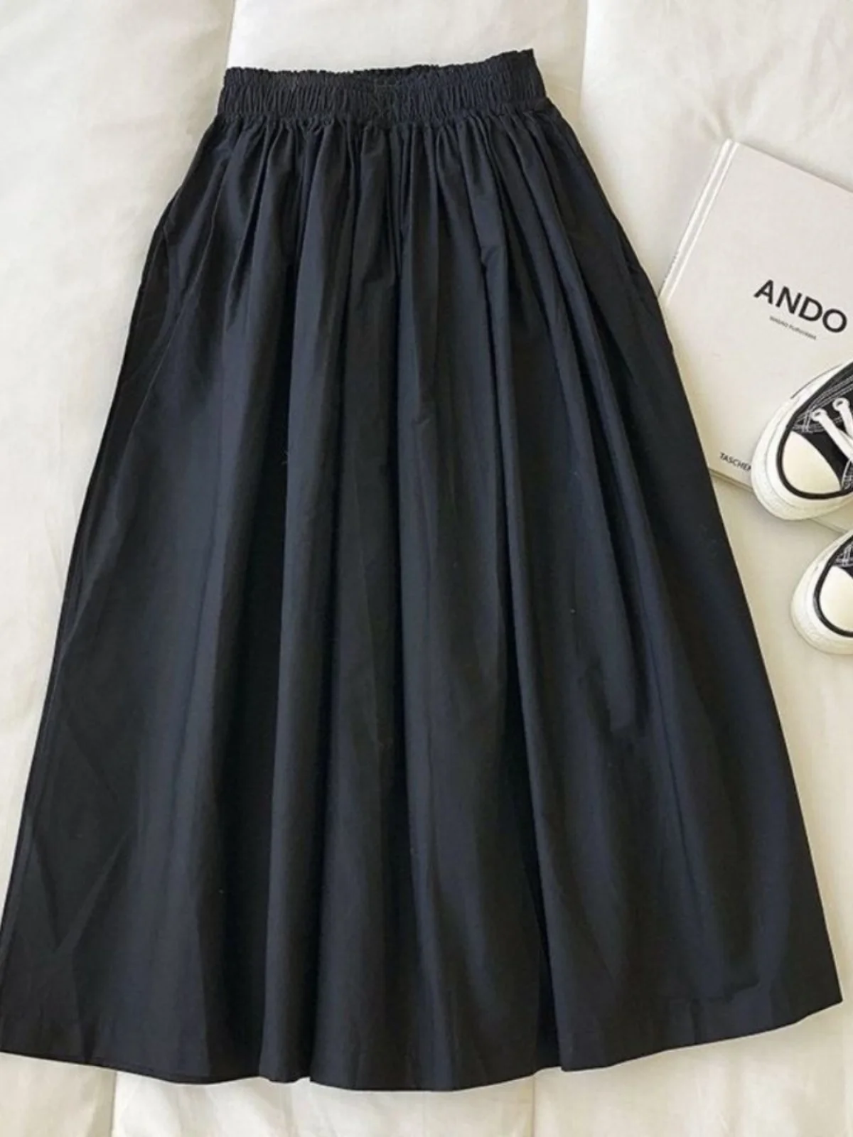 

Белая юбка-миди трапециевидной формы, утягивающая плиссированная юбка из полиэстера с высокой талией, летняя женская модная юбка подружки невесты