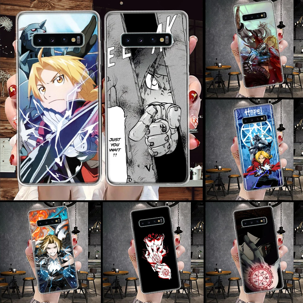 Fullmetal Alchemist Anime Phone Case For Samsung Galaxy S21 S20 FE S22 S23 S24 Ultra S10 Plus S9 + S8 S10E Soft Cover Shell Coqu