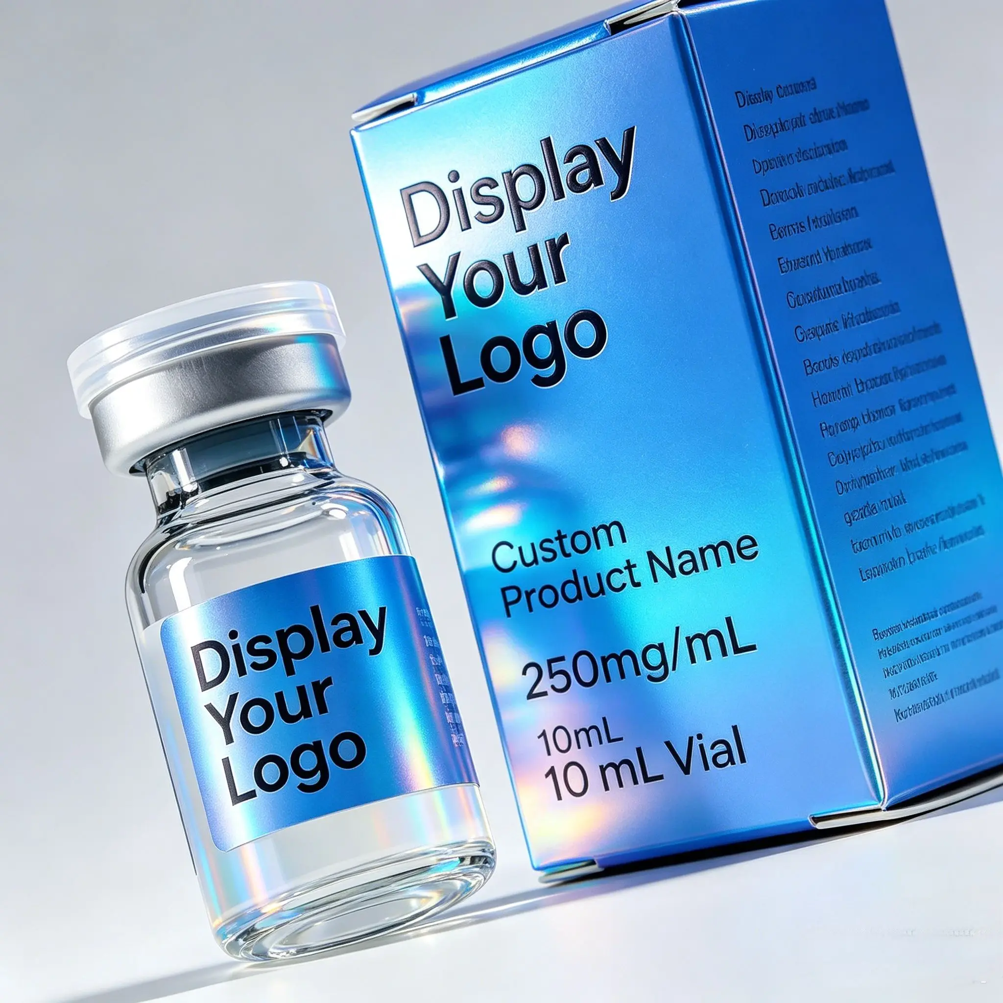 Custom Self-adhesive Waterproof Logo Vinyl Labels,All-in-one Packaging Box Kit for Peptide Finished Items - Detail 1