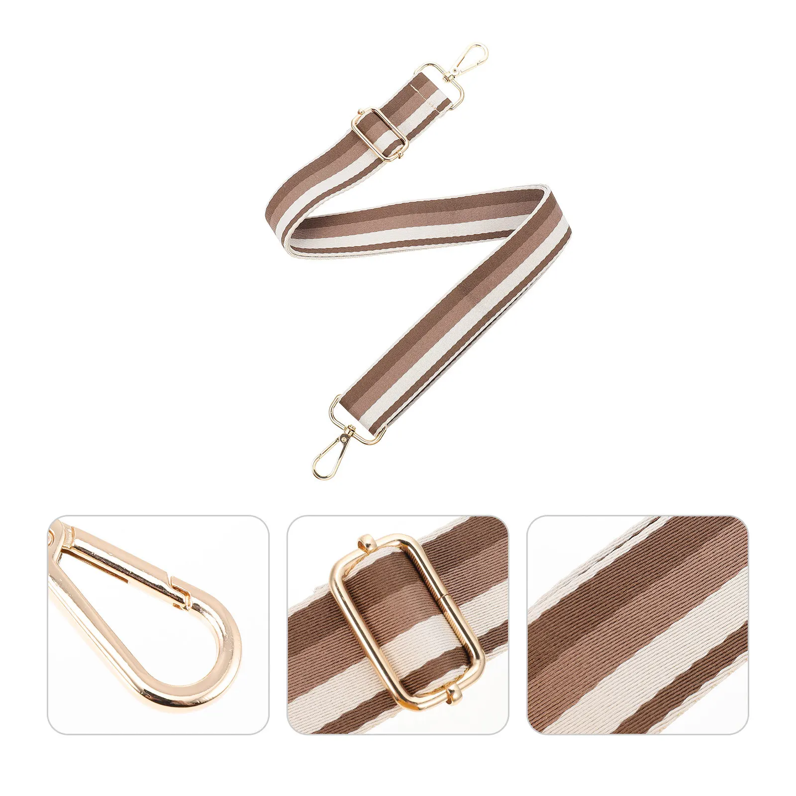 

Adjustable Color Block Bag Shoulder Strap Durable Replacement Belt for Crossbody Handbag Accessory Chain Strap Replacement