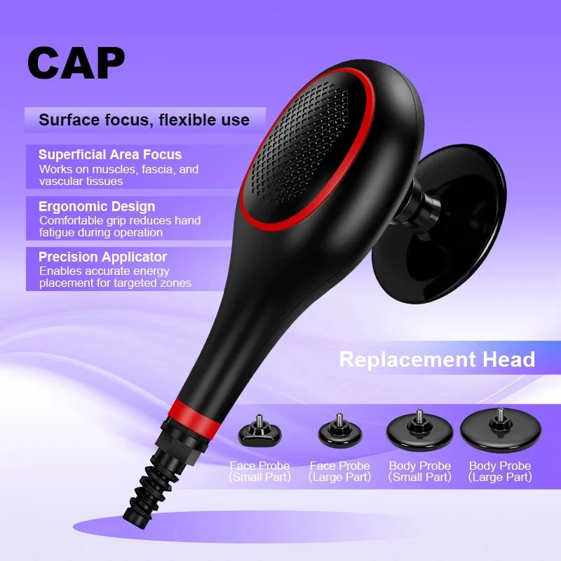 Upgrade 448KHZ RF Tecar Therapy RET CET Diathermy Fat Removal Machine Anti-Cellulite Relieve Pain Home Appliance Muscle Massager