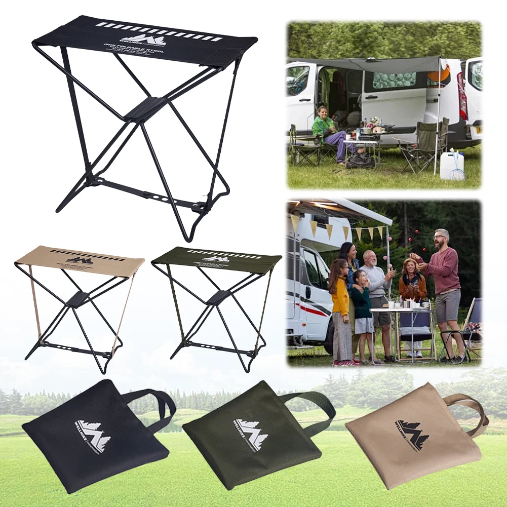 في الهواء الطلق التخييم البراز مقاوم للماء طوي الصيد البراز عالية الحاملة للطي السفر البراز لمترو الأنفاق طابور