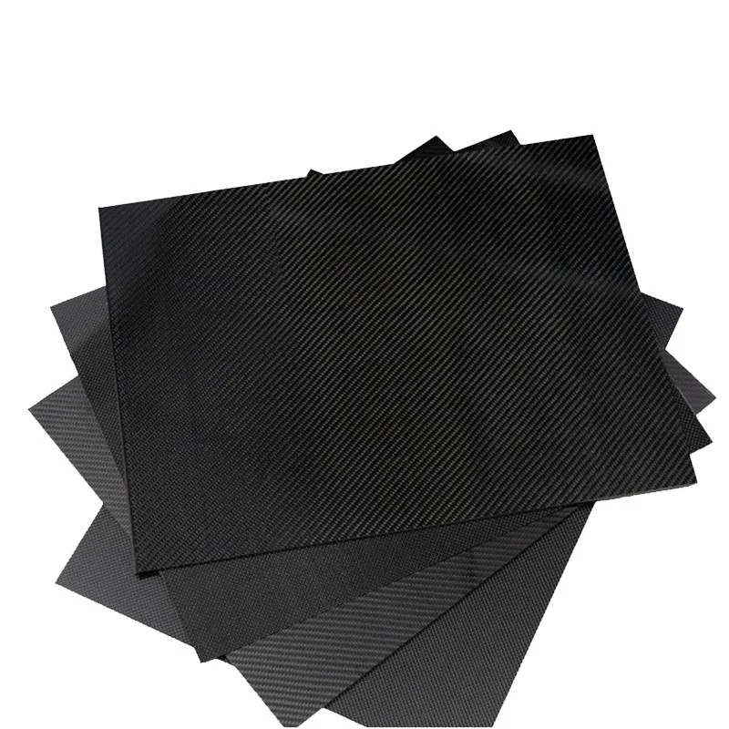 3K Full Carbon Fiber Plate Sheet pannello in carbonio ad alta resistenza spessore 0.2-4mm per materiale di durezza composito RC