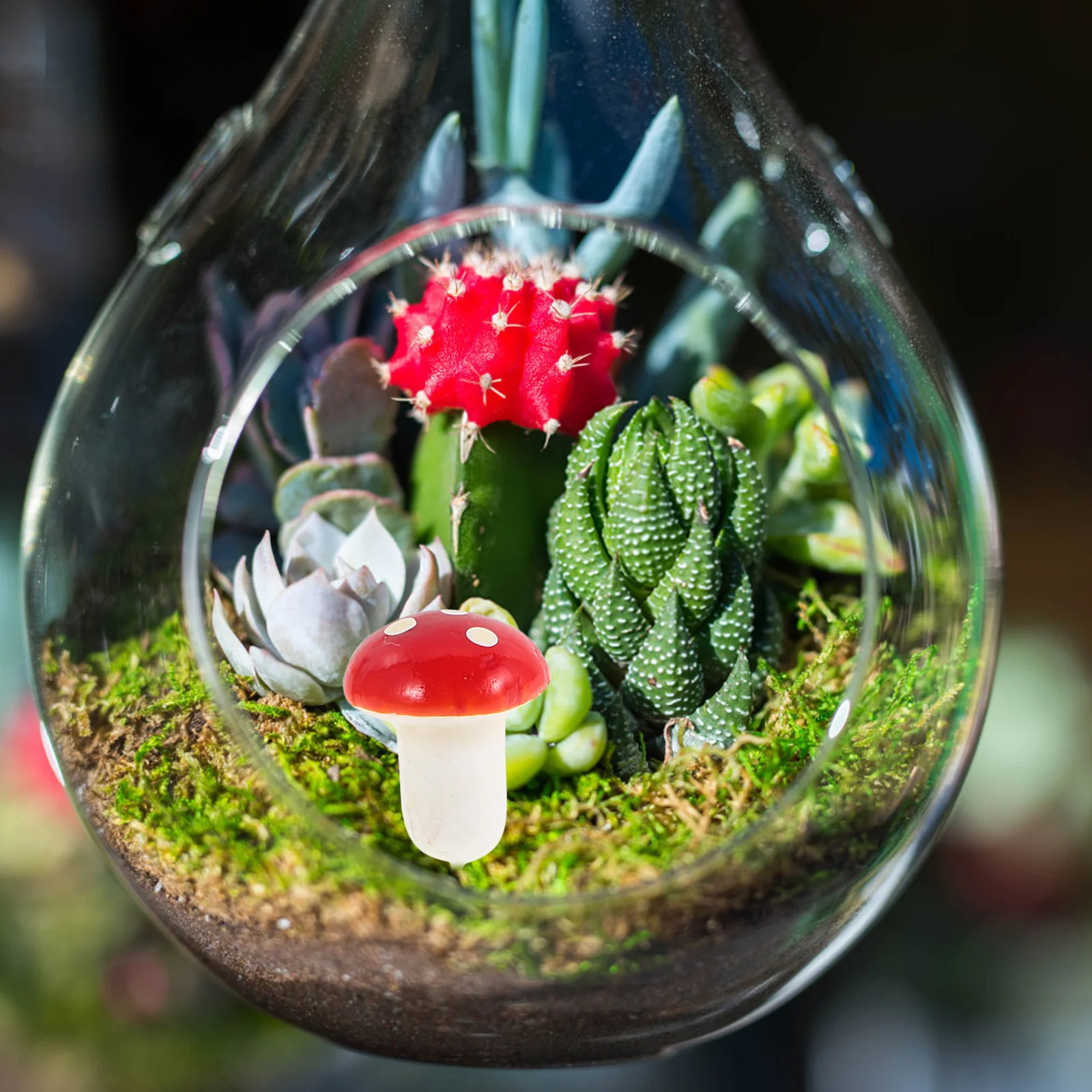 

12pcs Christmas naments Mushroom Shaped Decorations for Tree Hanging Party Garden Office Home Festive Bright Simulated