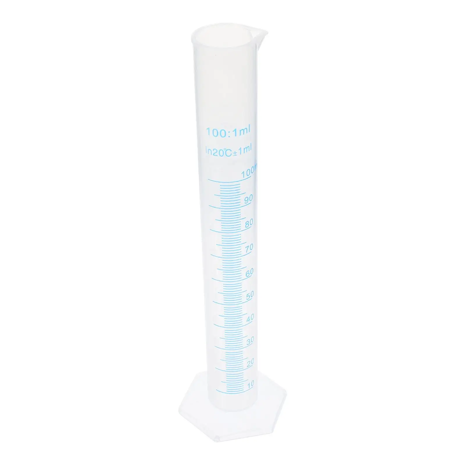 100 Ml Plastic Measuring Cylinder Chemical-resistant Pack Transparent 100ml Graduated