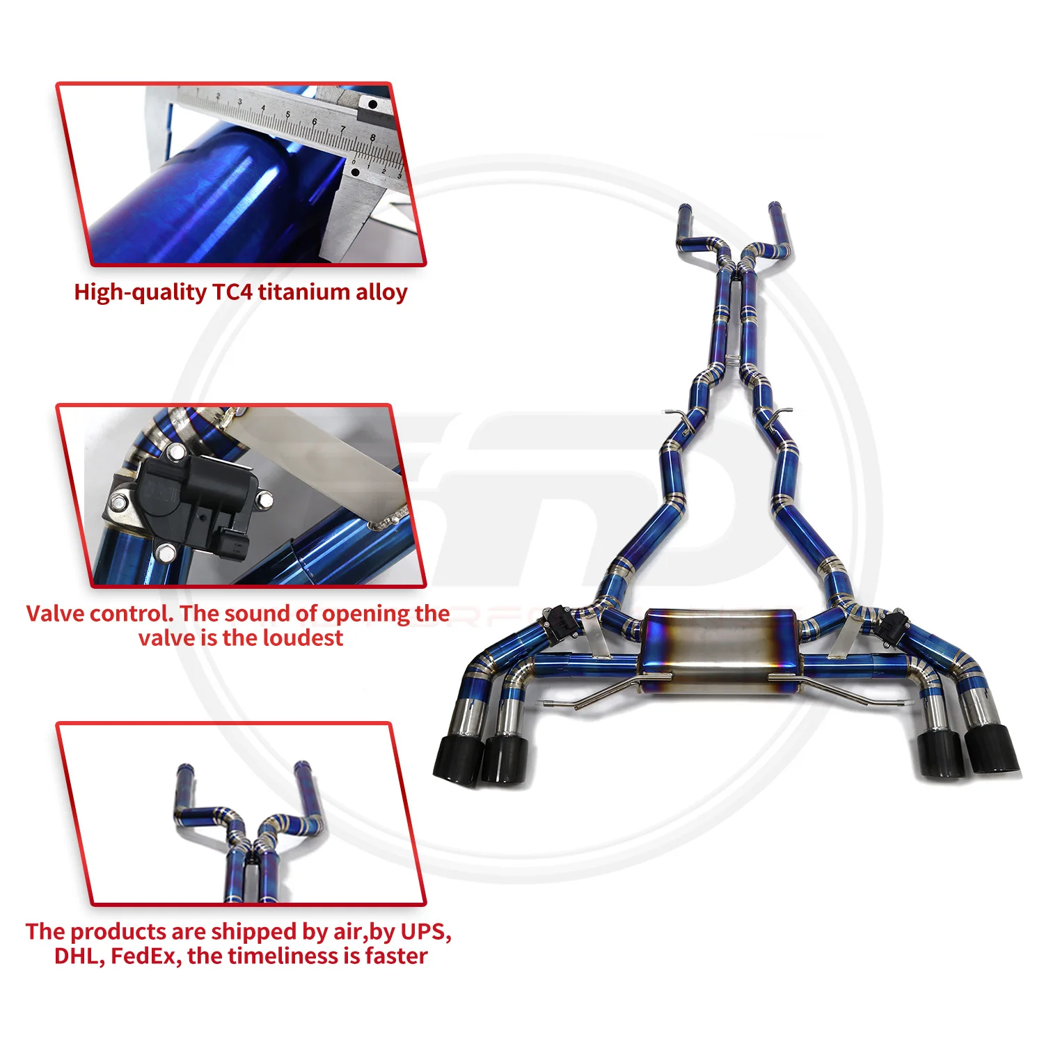 

HMD Ti/SS304 Выхлопная труба Catback для BMW M5 F90 4,4T S63 двигатель 2018-2022 автомобильный глушитель электронный клапан