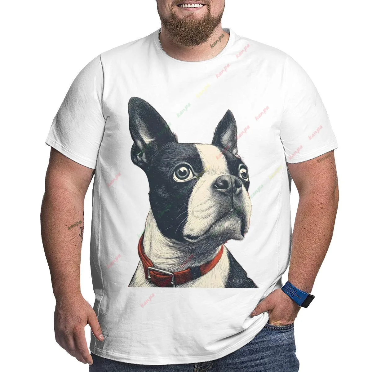 

New Male And Female Animal 3d Printed T-shirt Casual Fashion Street Cool Short-sleeved Sports Light Breathable White 6xl 5xl 4xl