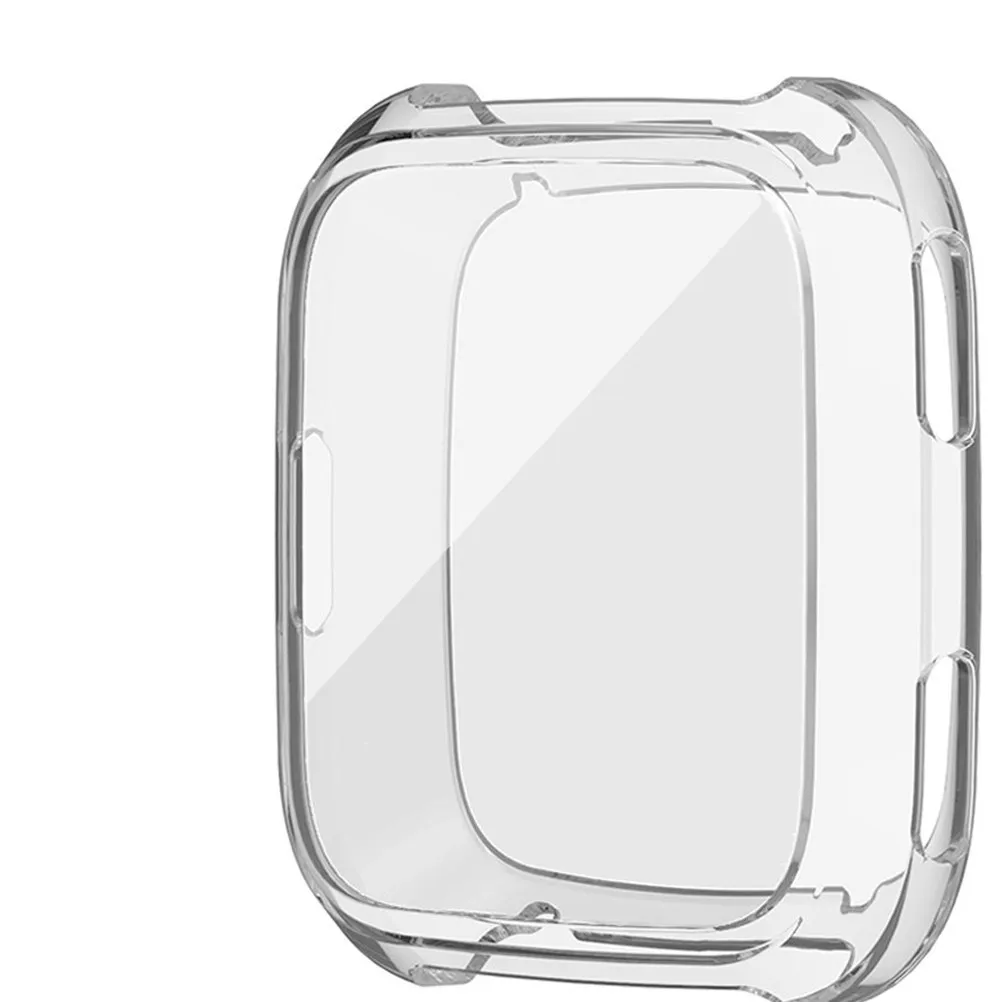 

Transparent Tpu Shockproof Protective Watch Case Slim Lightweight Cover Sports Accessories Compatible with Fitbit Watch