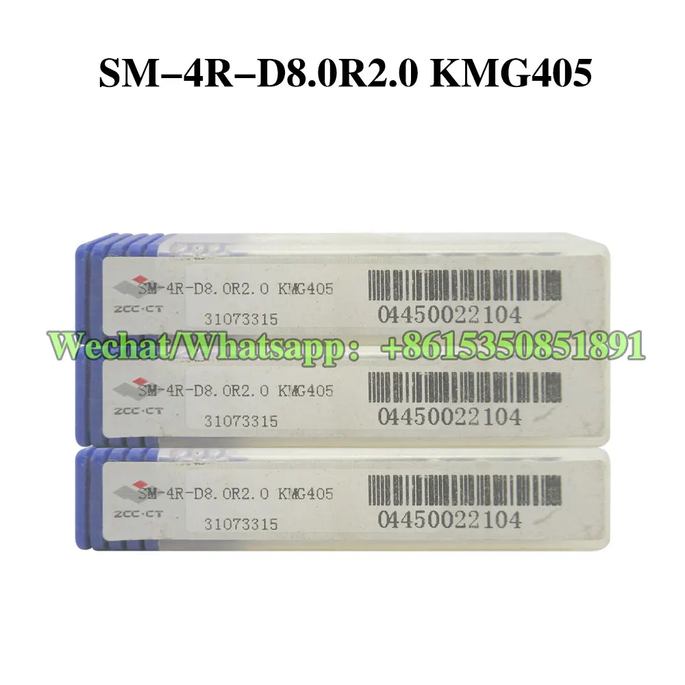 

ZCC CT SM-4R-D6.0R0.5 D8.0R0.5 SM-4R-D8.0R1.0 SM-4R-D8.0R2.0 SM-4R-D10.0R0.5 D10.0R1.0 D12.0R1.0 Твердосплавные концевые фрезы KMG405