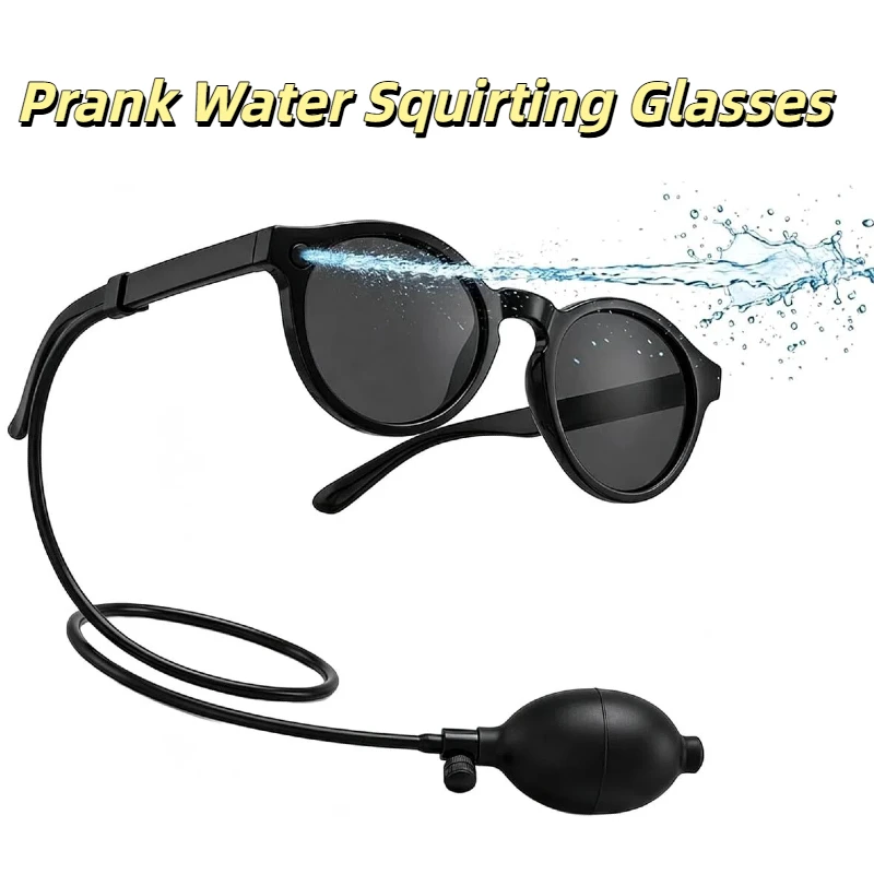 Image of Wasserspritzende Scherzbrille mit verstecktem Schlauch – Lustige Spritz-Sonnenbrille für Partys, Scherzartikel, Neuheit, Gag-Geschenk für Erwachsene, Partybrille
