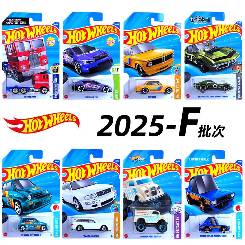 

Hot Wheels Cars 2025 Case F Audi Rs2 Bmw 2002 Optimus Prime 1:64 Diecast Vehicle Model Collection Cars Toys Boys Gift