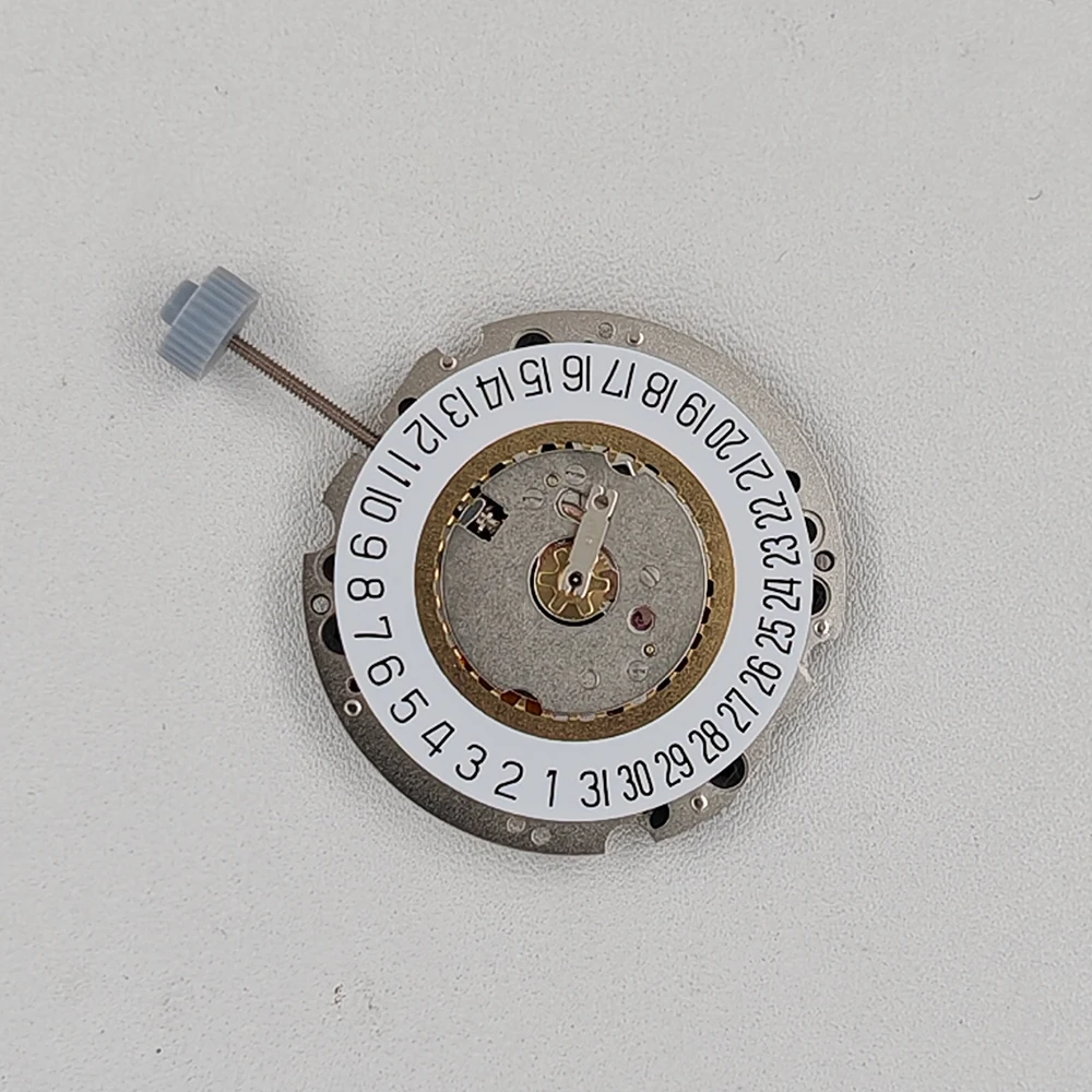 Genuine Ronda Quartz Movement 705 705-6H White Datewheel at 6H O'clock Standard 3 Hands Quartz Watch Mechanism Battery Included