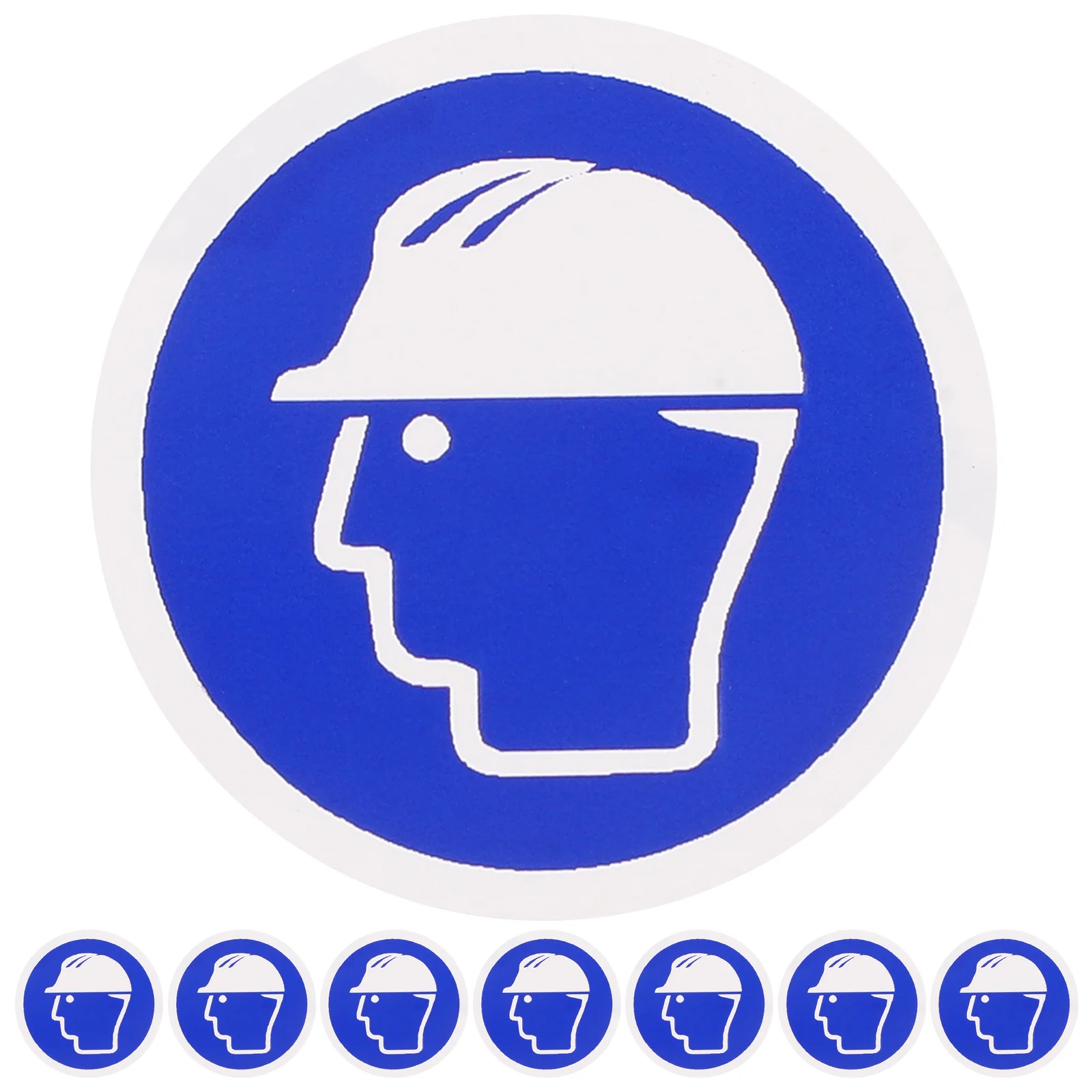 10 pçs sinal de segurança adesivos adesivos usar etiqueta decalque capacete necessário sinal de capacete etiqueta autoadesiva