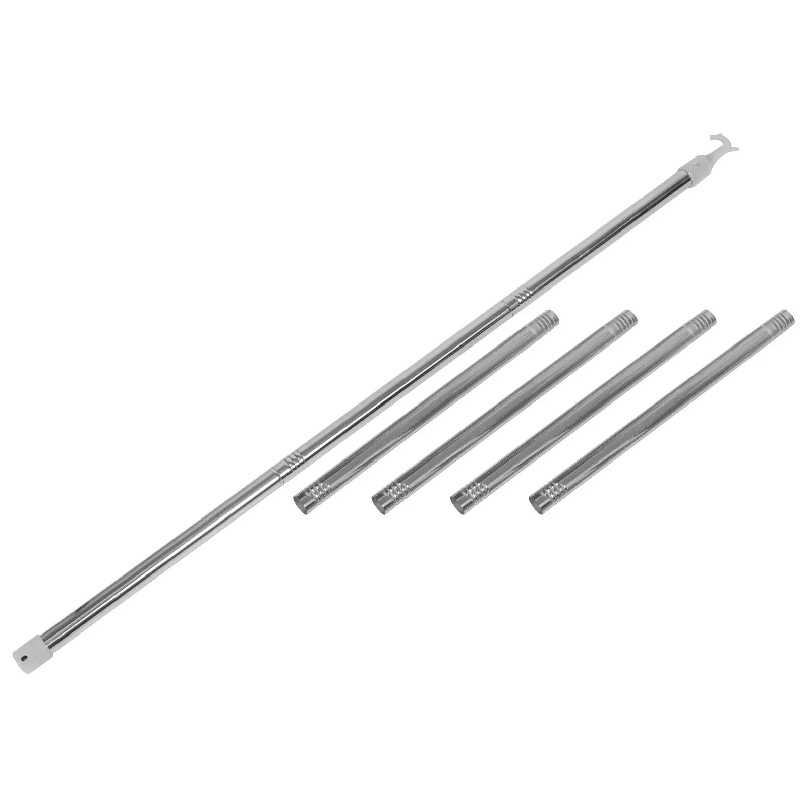 28mのステンレス製窓開閉用ロッド。天窓、屋根窓、ロフト用はしご、ブラインドの開閉、押し引き棒、サッシ開閉器として使用可能。