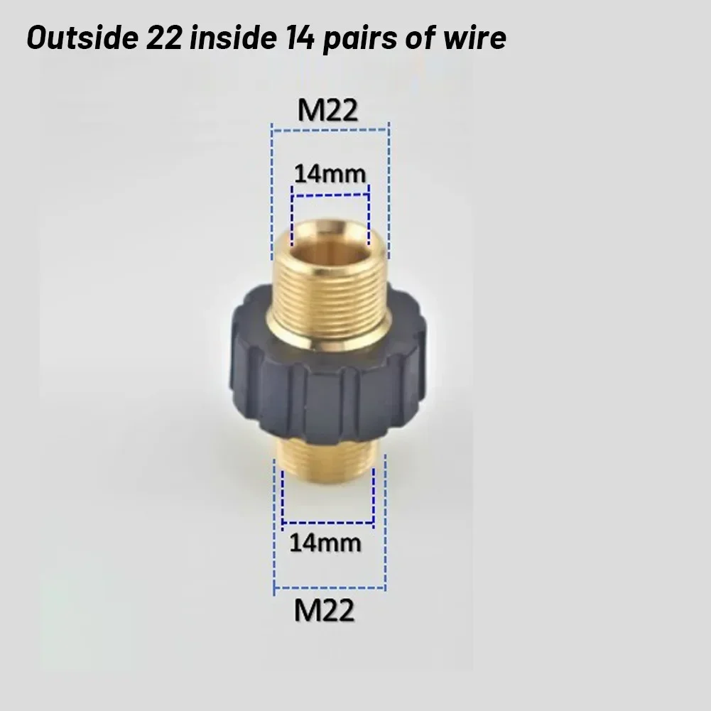 

High Performance Adapter for M22*1 5 Outer Wire Butt Joint 14hole to 15hole Enhance Your High Pressure Cleaning System