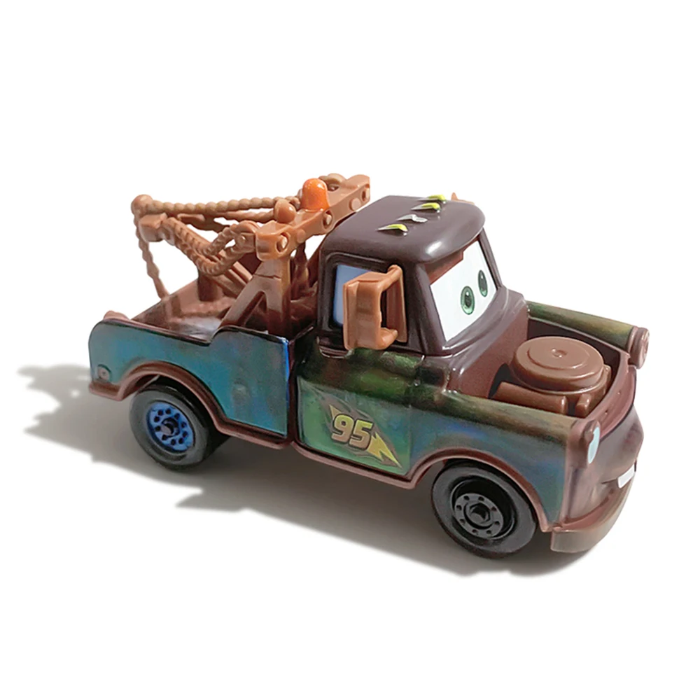 Voiture en alliage Disney Mater Lightning McQueen, modèle de voiture de dessin animé 1:55, mini voitures de course en métal moulé sous pression, voitures Disney, cadeaux d'anniversaire, jouets