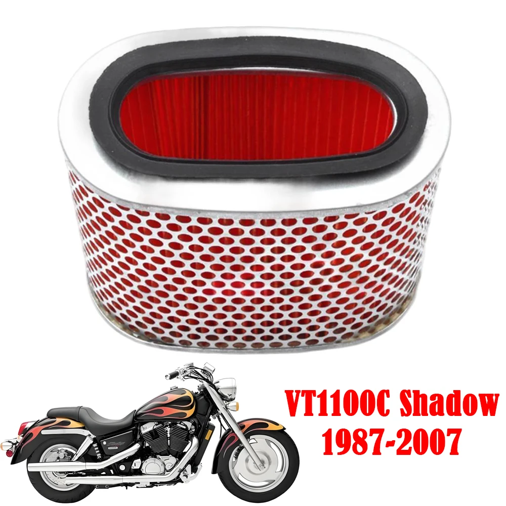 

Очиститель воздушного фильтра двигателя мотоцикла 1100cc элемент воздухозаборника для Honda VT1100C VT 1100C C2 C3 Shadow Aero 1987-2007
