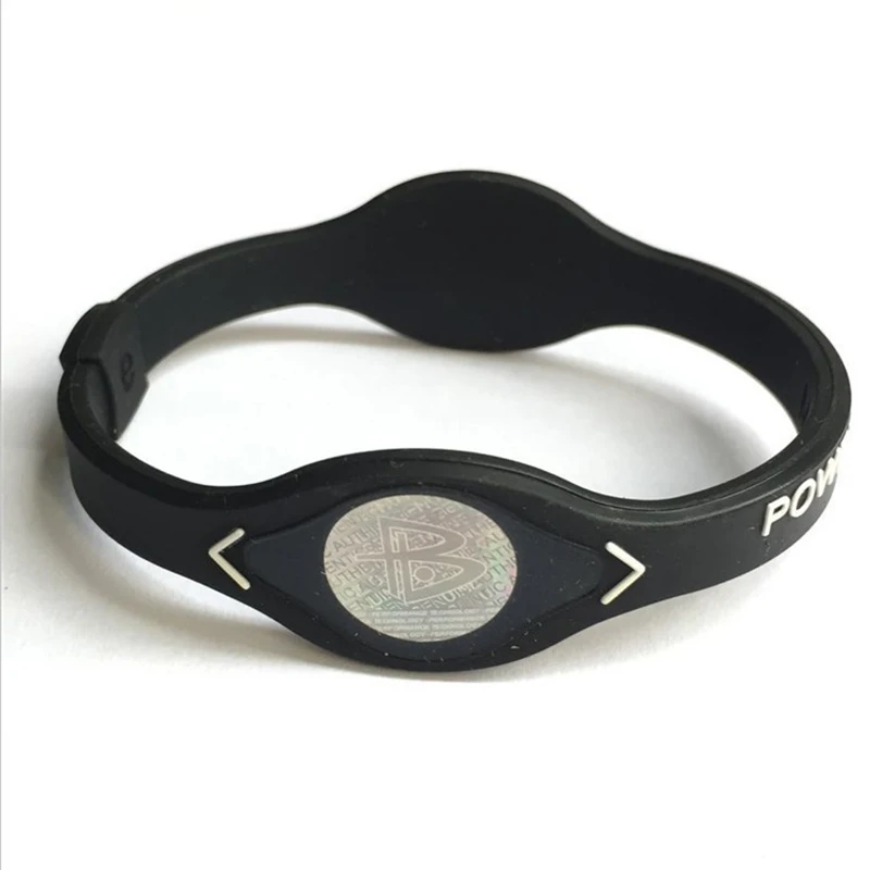 Power Energy Bracelet Sport Wristbands Balance Ion Magnetic Therapy Silicone Women Men Sport Wristbands Equipment #a