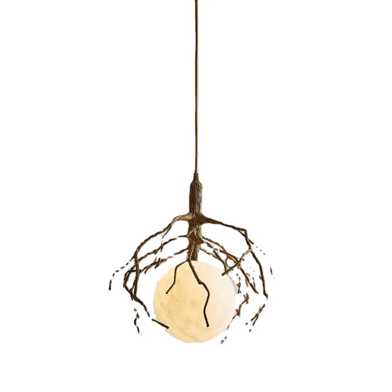 Nordic Retro Simulation Chandelier Personalized Wabi-sabi Style Restaurant Tea Room Hot Pot Shop Decorative Lighting Fixtures