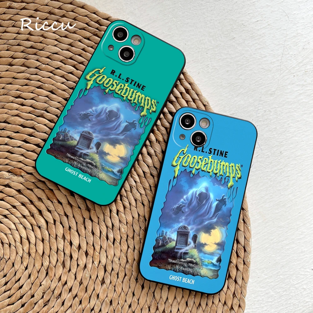 Ghost Beach Goosebumps Phone Case FOR IPhone 14 11 12 Pro 8 7 Plus X Pro 14 MAX 12 13 MINI XR XS iphone 14 13 Soft Phone Covers