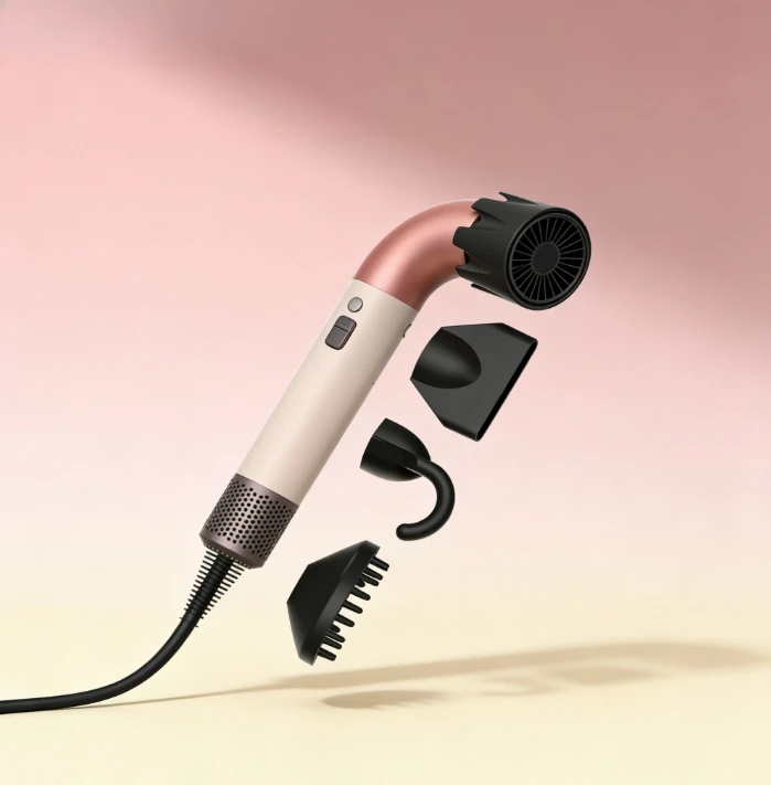 2025 جديد 1.8 متر/2.7 متر 4 فوهات مجفف الشعر عالي السرعة منفاخ الشعر التجفيف السريع الأيونات السالبة Secadora Para Cabello