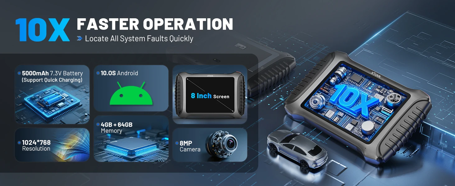 XTOOL X100PAD3 SE IMMO Schlüsselprogrammierung ECU-Codierung Komplettsystem-Autodiagnosescanner Bester Schlosserprogrammierer CANFD DOIP FCA – Detail 12