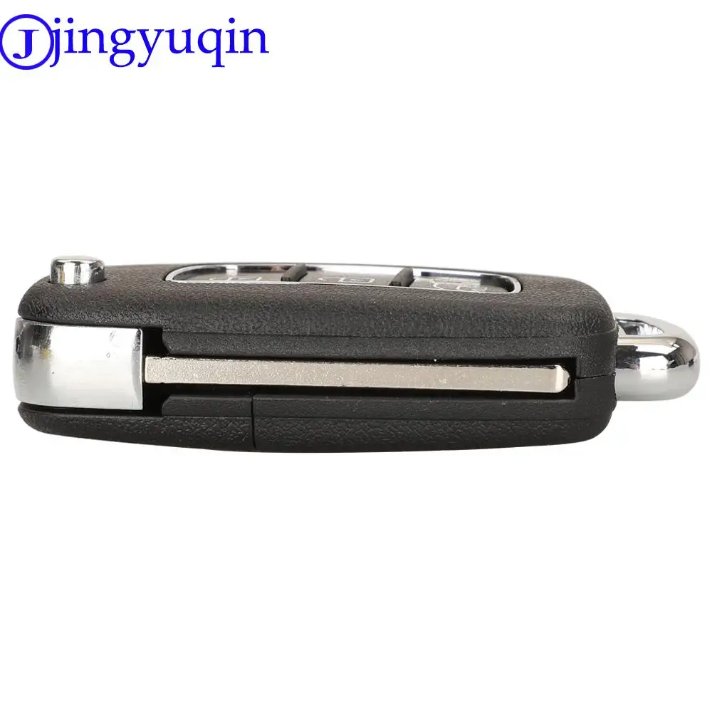 Jingyuqin casing kunci mobil Remote tombol 3/4 10ps, Fob gaya untuk Hyundai Sonata i10 Tucson Solaris Creta Elantra i20 ix25