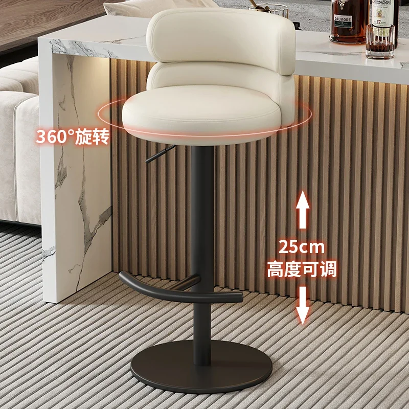 Minimalistic Lounge Bar Chairs Silver Nordic Adjustable Kitchen Stools Living Room Modern Taburetes Para Barra Bar Furniture