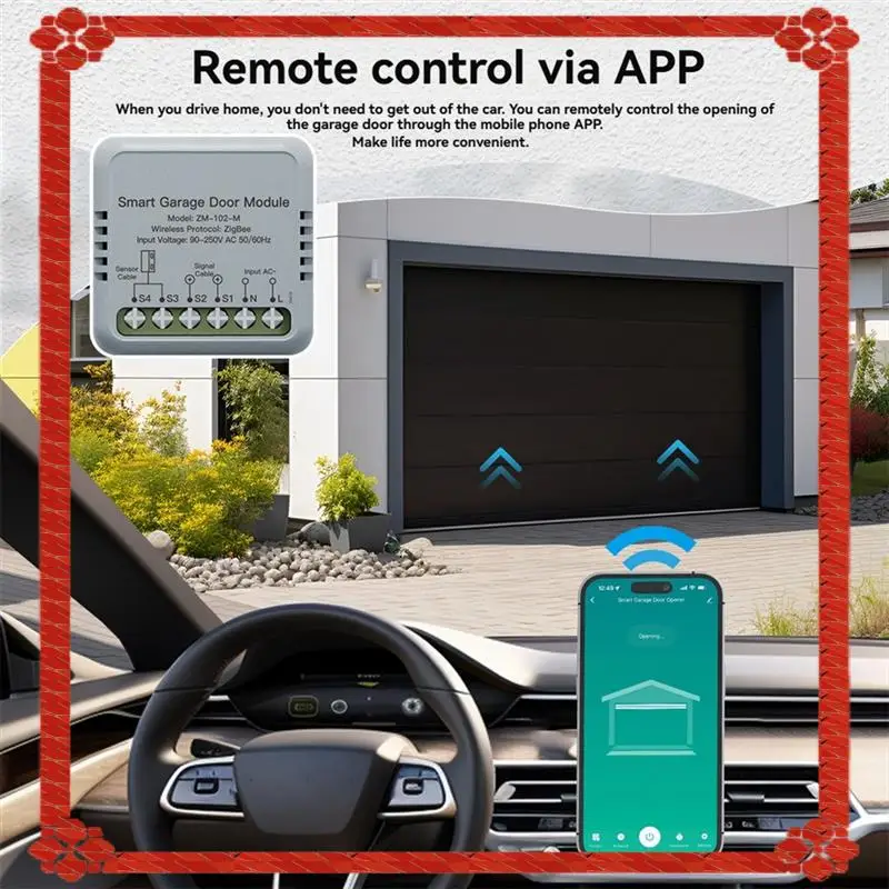 24-Hour Delivery Tuya Zigbee Garage Door Controller Module For Smart Life APP Remote Control Garage Door Opener Works For Alexa