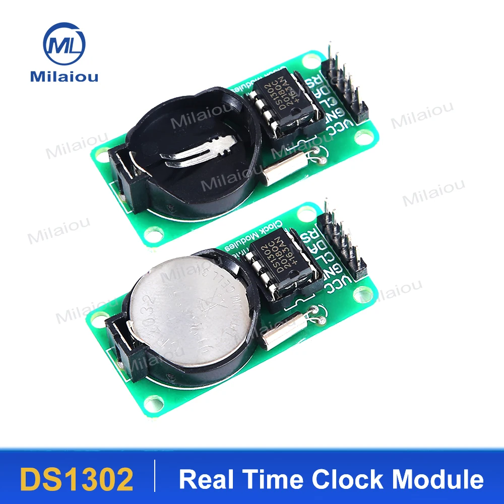 RTC DS1302 Blue Green Real Time Clock Module For Arduino  Diy AVR ARM PIC SMD