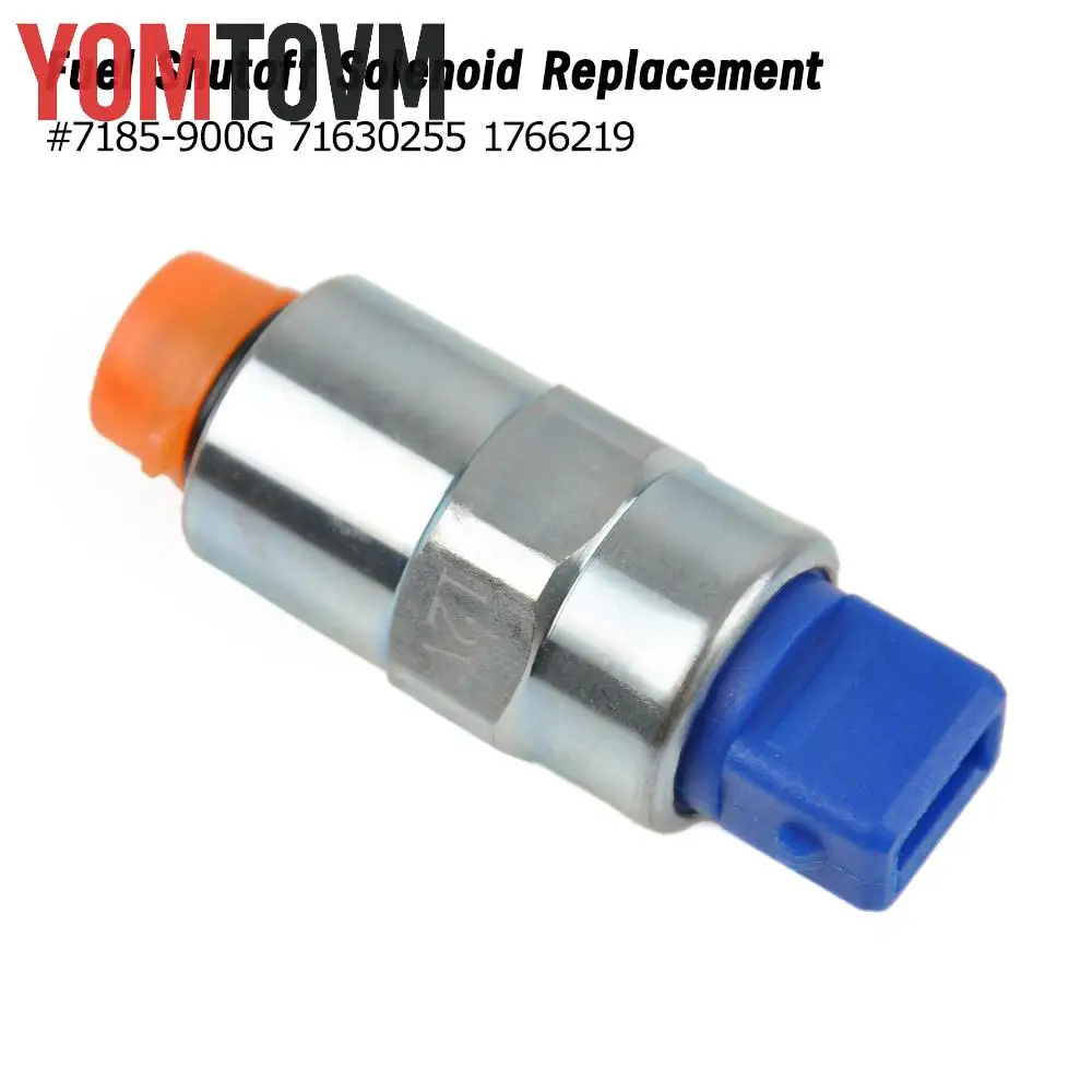 

1pc Fuel Pump Solenoid Metal and Plastic 7185-900G 71630255 1766219 Suitable For Delphi and Perkins 12V Engine