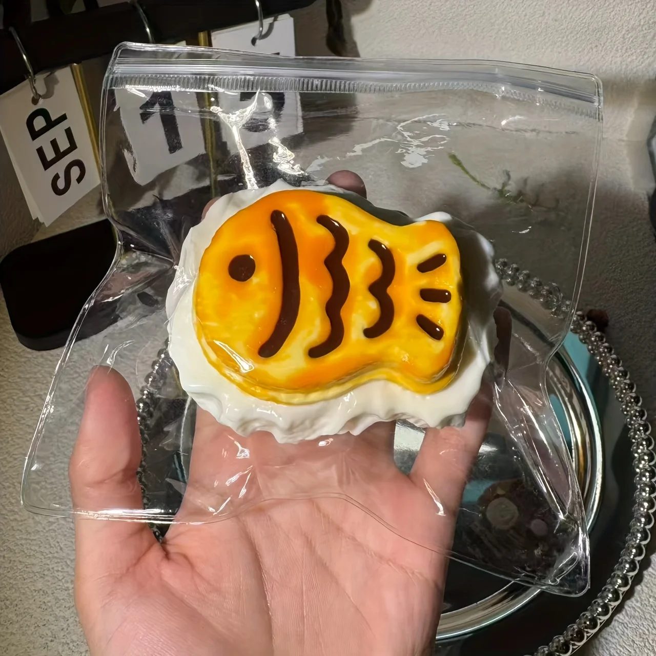 1 unidad de Taiyaki de juguete, simulación de comida, suave, de rebote lento, herramienta de descompresión, recuerdos para fiestas de cumpleaños, accesorios con forma de pez lindo