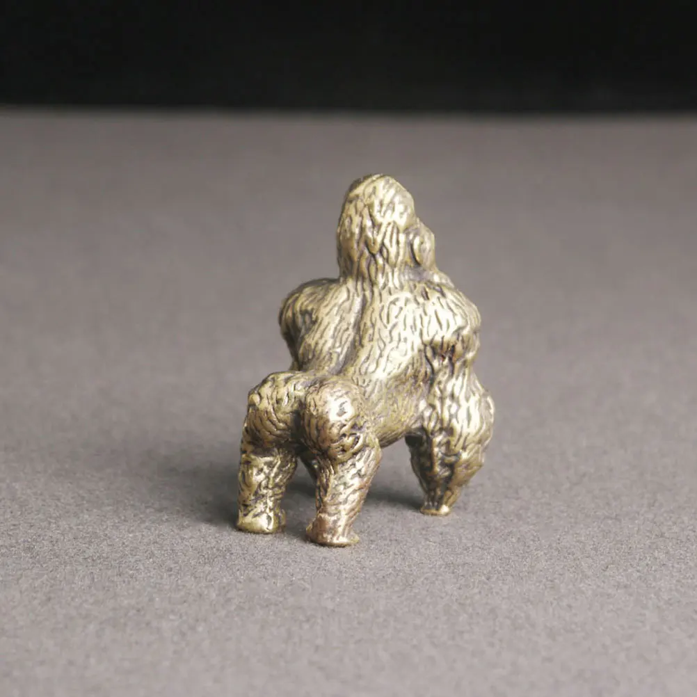 

Gorilla Sculpture Vintage Office Desktop Gorilla Decorative Metal Statue For Home Office Desktop Decoration Ornament