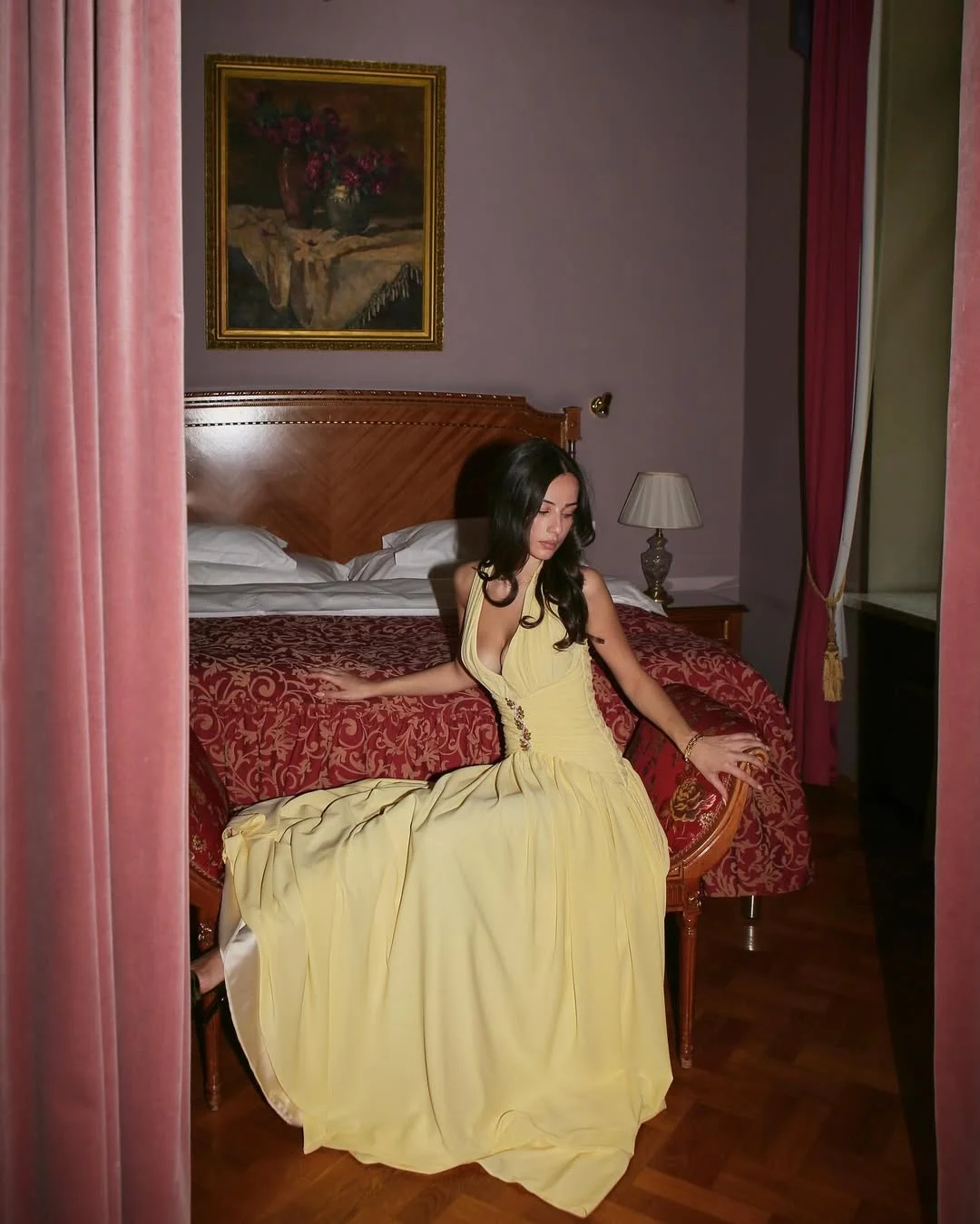 

Arabian Night Luxurious Women's Evening Dresses Prom Gowns Yellow Simply Vestidos Para Mujer فساتين حفلات الزفا