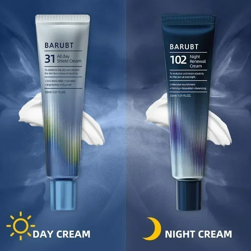( All-day&Night ) Centella Niacinamide Moisturizing Facial Cream Hyaluronic Acid Daytime Repair Overnight First Aid Face Cream