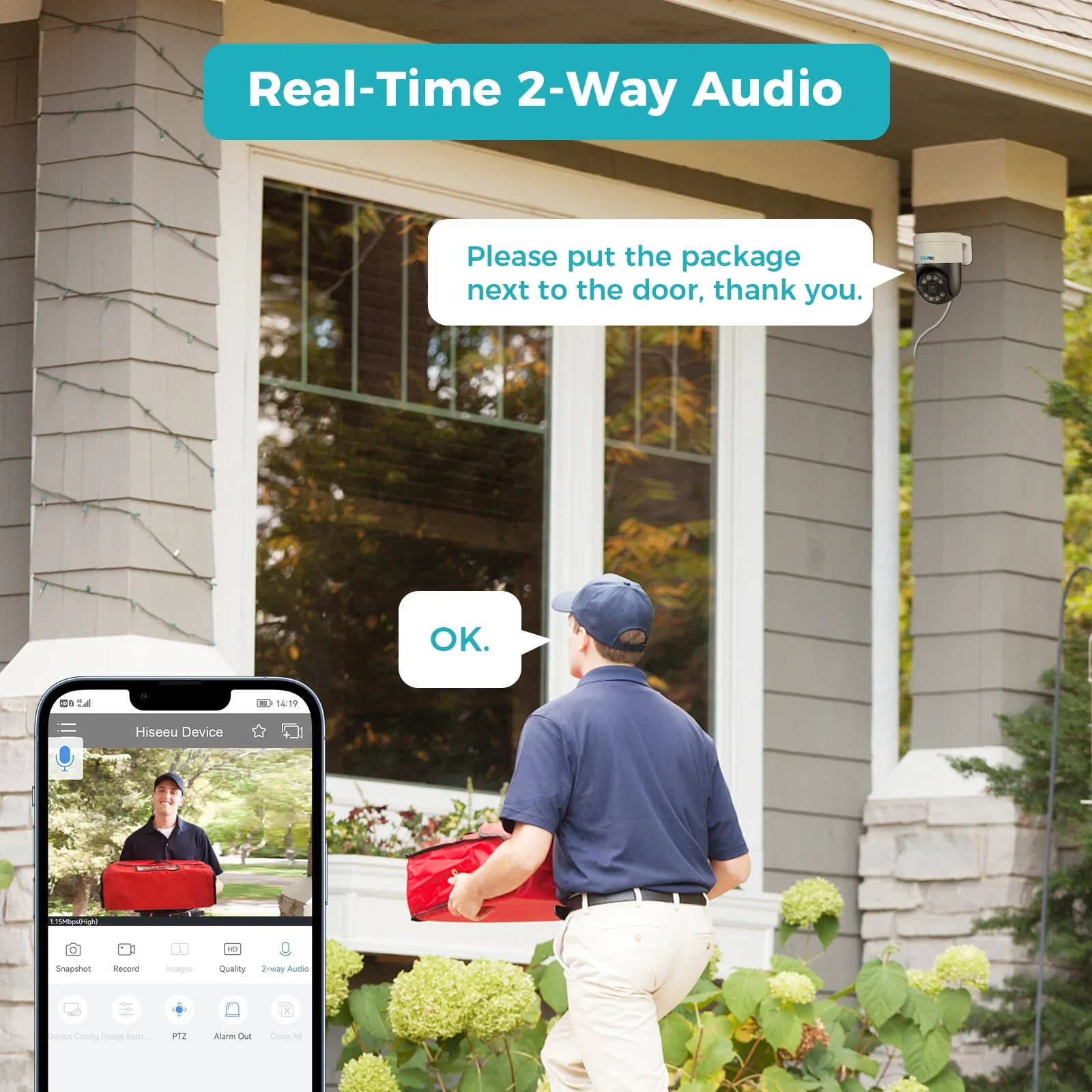 5MP Outdoor Alarm 8 Channel Ai Smart Network Hmoe IP POE Ptz CCTV Security Camera System