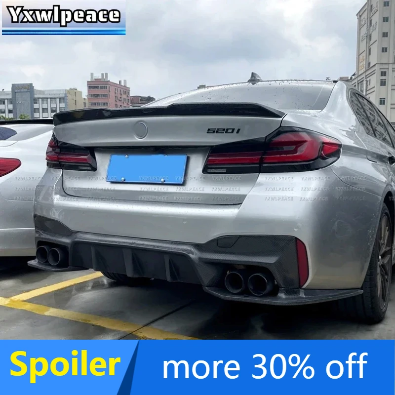 For BMW 5 Series G30 F90 M5 2018-2022 Spoiler ABS Material PRO Style Rear Trunk Lip Spoiler Wing Body Kit Accessories