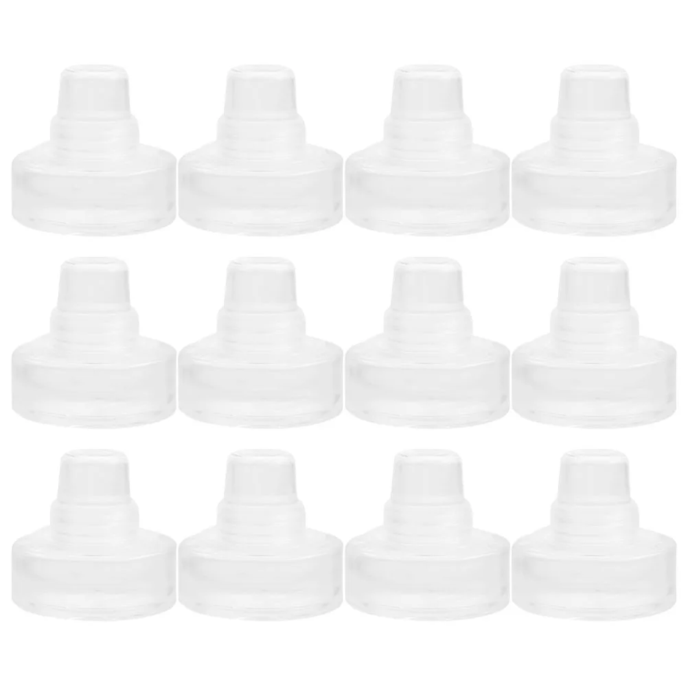 

12pcs T-shaped Stoppers Crystal Cap Airtight Glass Plugs for Home Bar Restaurants Bulk Mini Decorative DIY Crafts