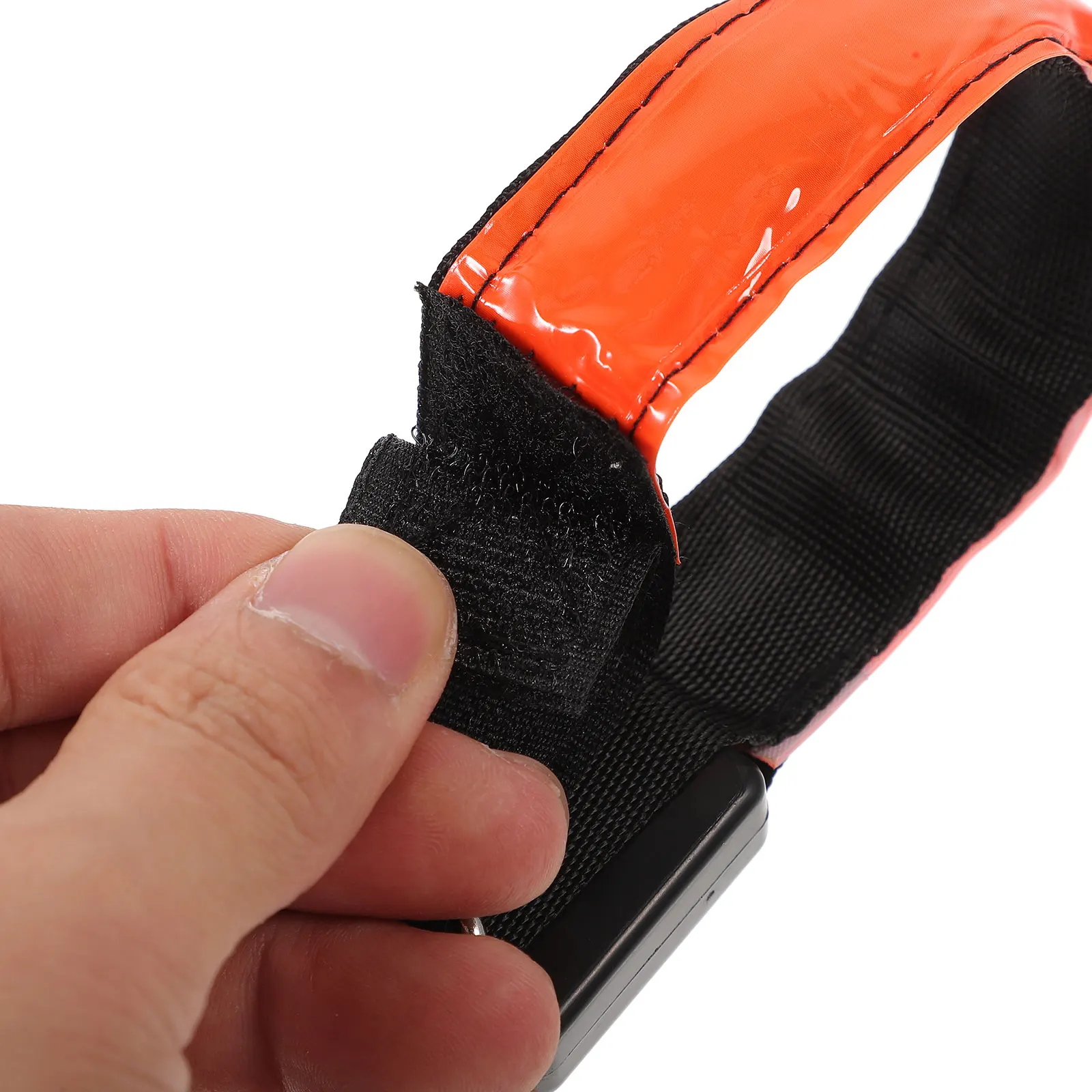 

2 Pcs Reflective Belt Luminous Armband Wristbands Flash Orange Night Running Light