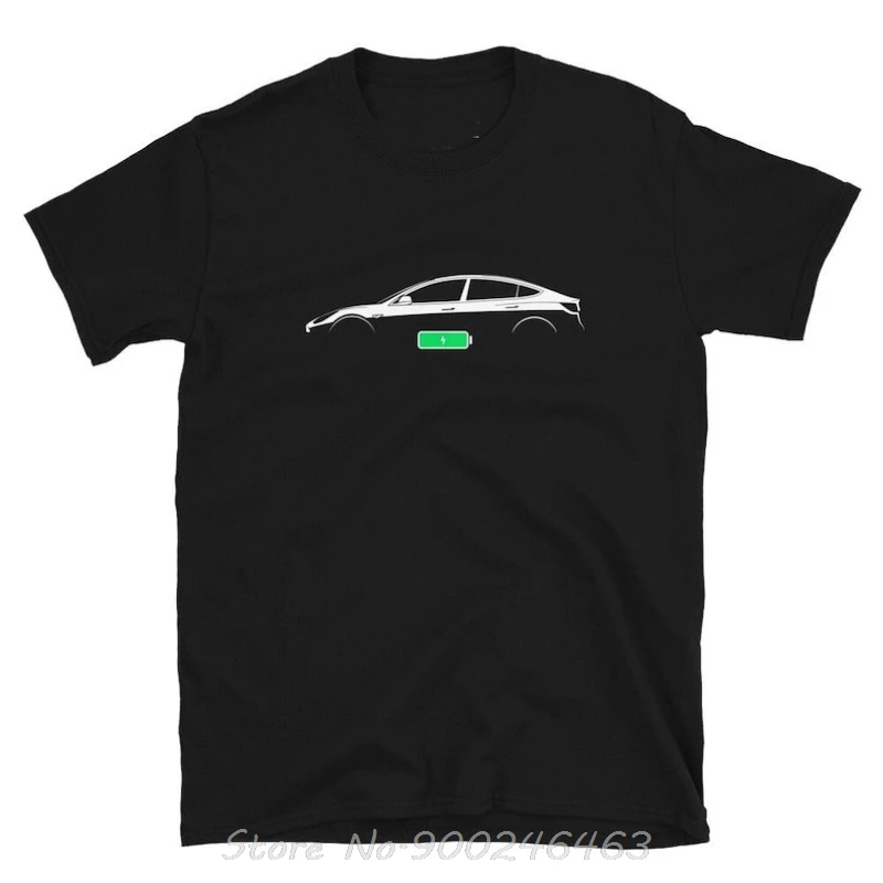 Oversized Tshirt Unisex O-neck Tshirt 3 Dual Motor Long Range Ev Electric Car Men's T-shirt Graphic Tess Fashion Short Sleeve