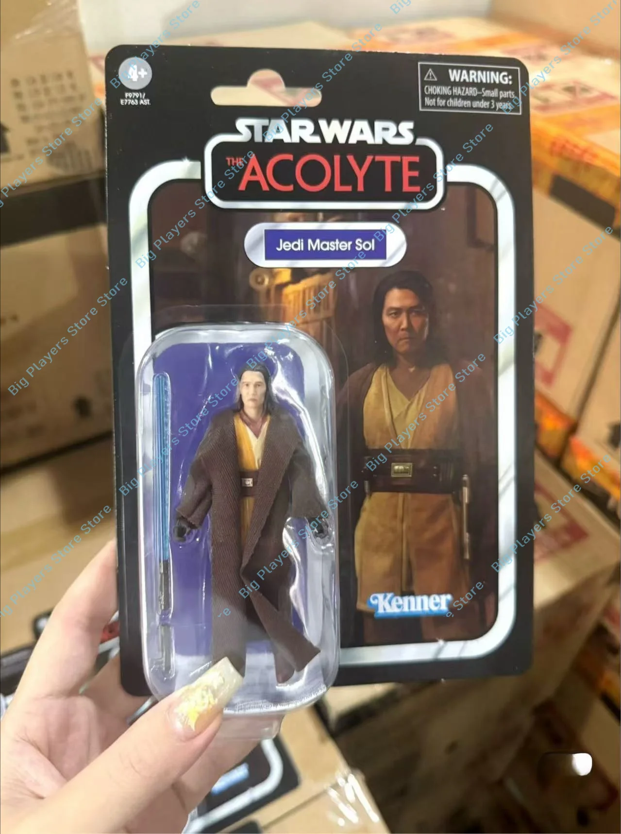ハスブロ-スターウォーズ-375-ウェイター-ジェダイマスター-ソール-tvc-レトロカード-アクション人形おもちゃ