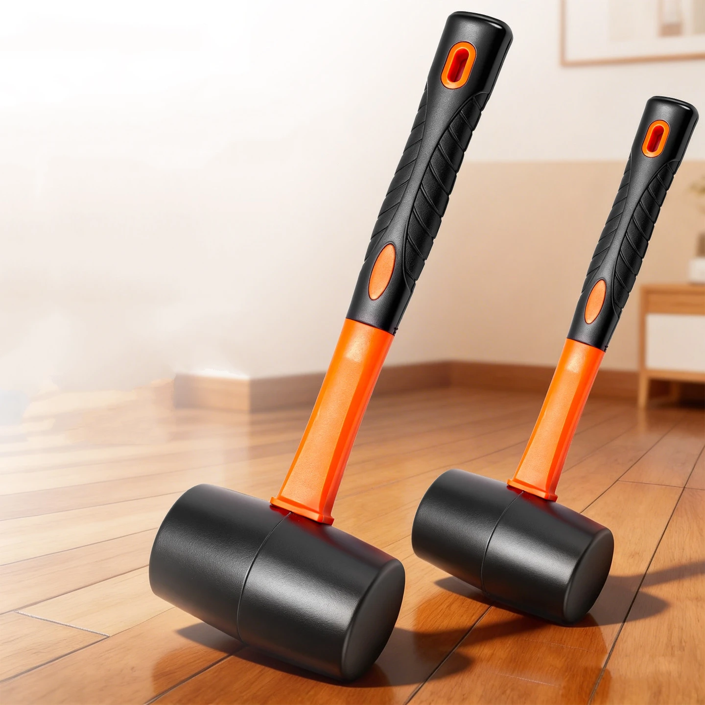 Soft Rubber Mallet Hammer Percussion Hand Tool Shockproof For Tile Installation Flooring Furniture Woodworking Motorcycle Repair