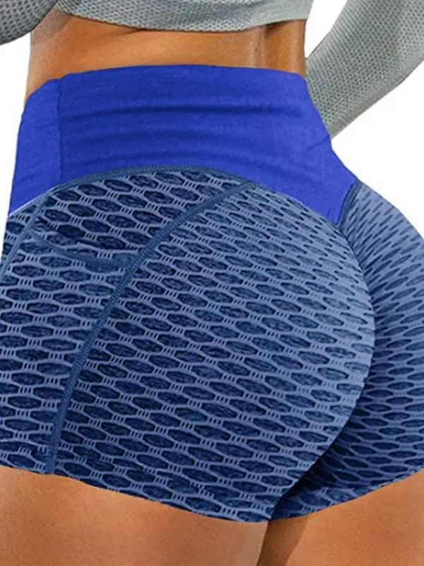 Spor cintura alta levantamento de bunda orts calças femininas de fitn yoga qui-dry ginásio t-quarto-comprimento leggings de controle de barriga