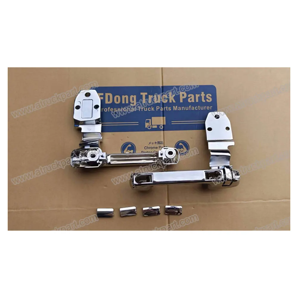 FDONG 1 Set 2 Pcs Chrome Front Panel Handle for HINO MEGA 700