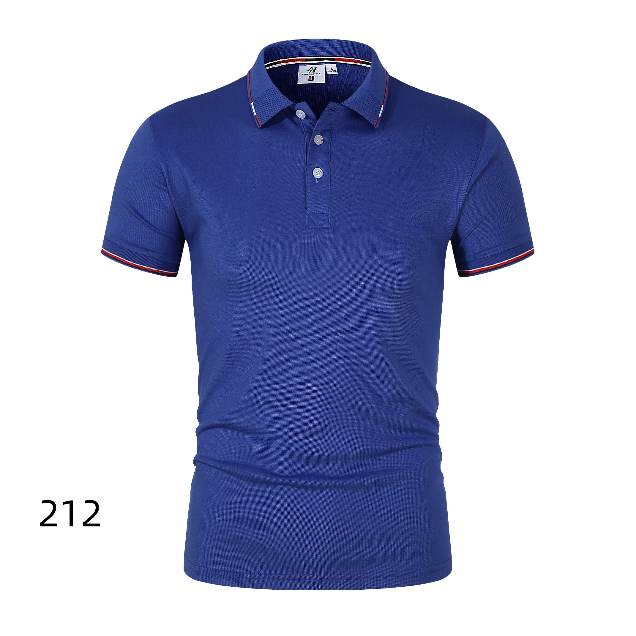 

2024, новый мужской топ-поло, повседневный модный универсальный однотонный мужской топ, летняя мода, деловой мужской топ-поло из чистого хлопка