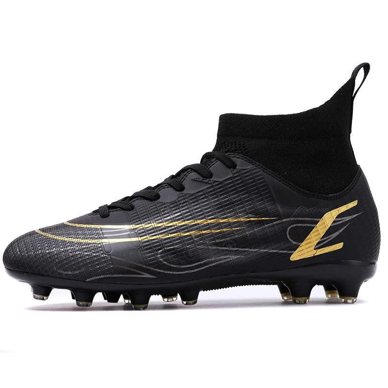 Chaussures de football professionnelles montantes pour hommes, chaussures de terrain de football TF/AG, coordonnantes, chaussures d'entraînement en plein air