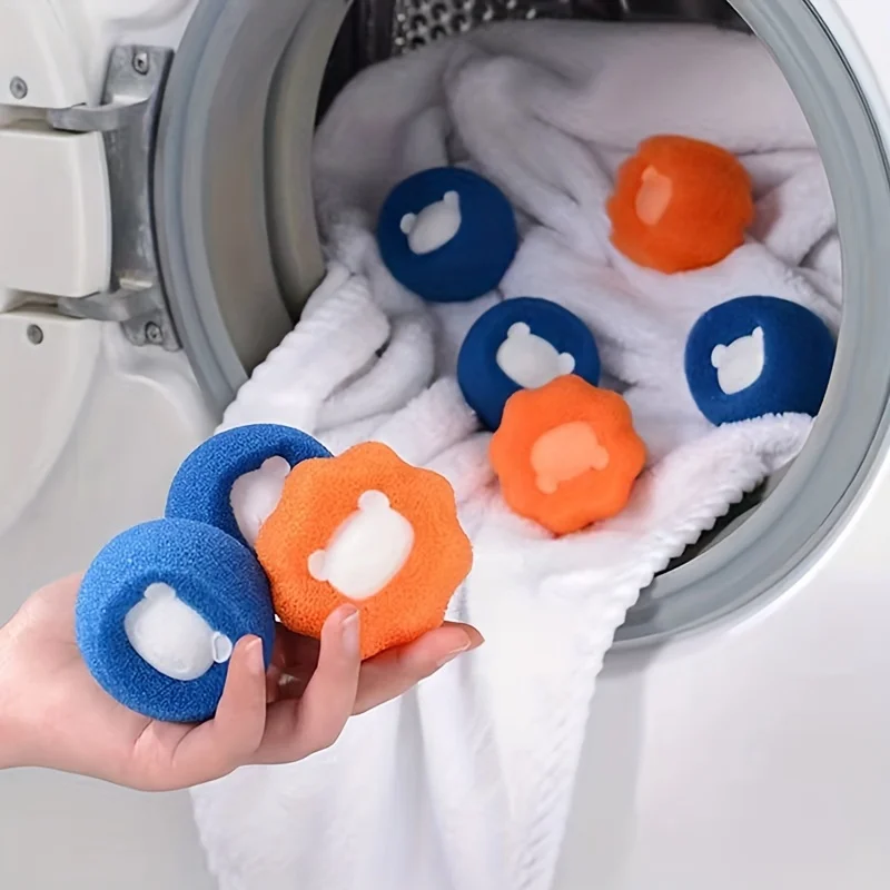 Washing machine sponge cleaning ball sticky wool decontamination laundry anti-winding sponge laundry ball